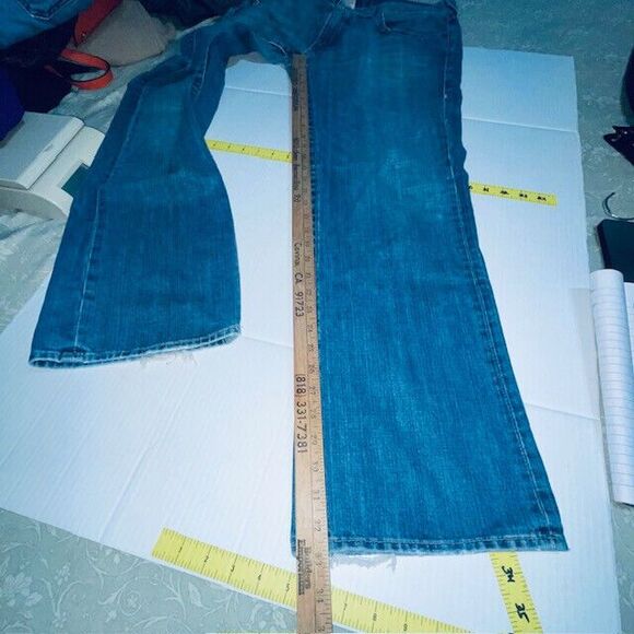 True Religion Jeans Ricky Relaxed Straight No Flap Size 38x33 USA Men's - Picture 8 of 16